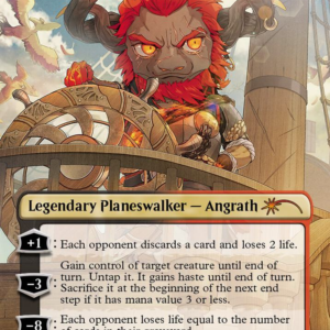 angrath the flame chained borderless secret lair drop series.webp